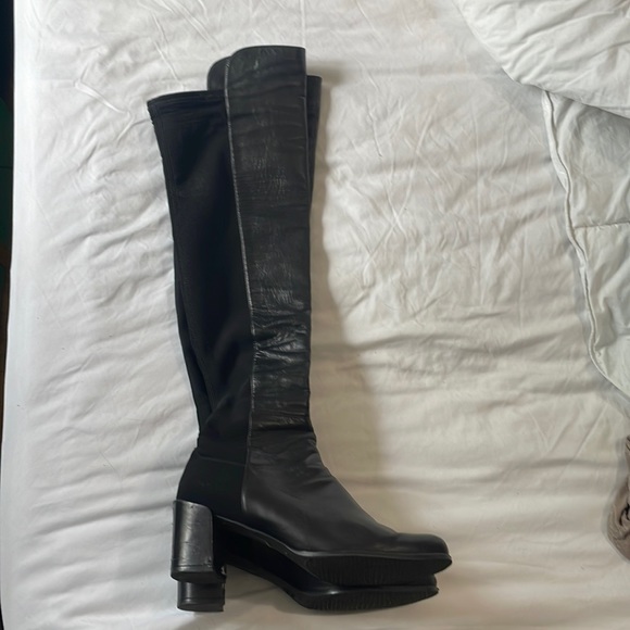 Stuart Weitzman Stand Leather Over-The-Knee Boot - Picture 3 of 11
